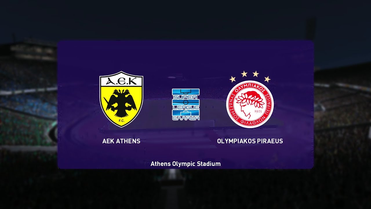 ⚽ AEK Athens vs Olympiacos ⚽ | Super League Greece (21/11/2021) | PES 2021