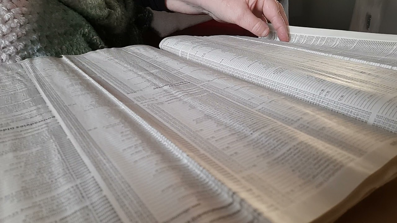 ASMR pageturning crinkle ,thin paper magazine/ books
