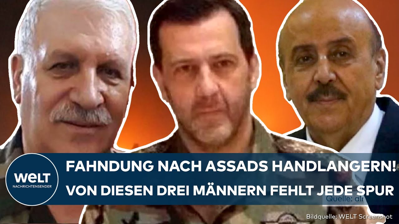 UMSTURZ IN SYRIEN: Fahndung nach Assads Schergen! Von diesen drei Männern fehlt jede Spur!