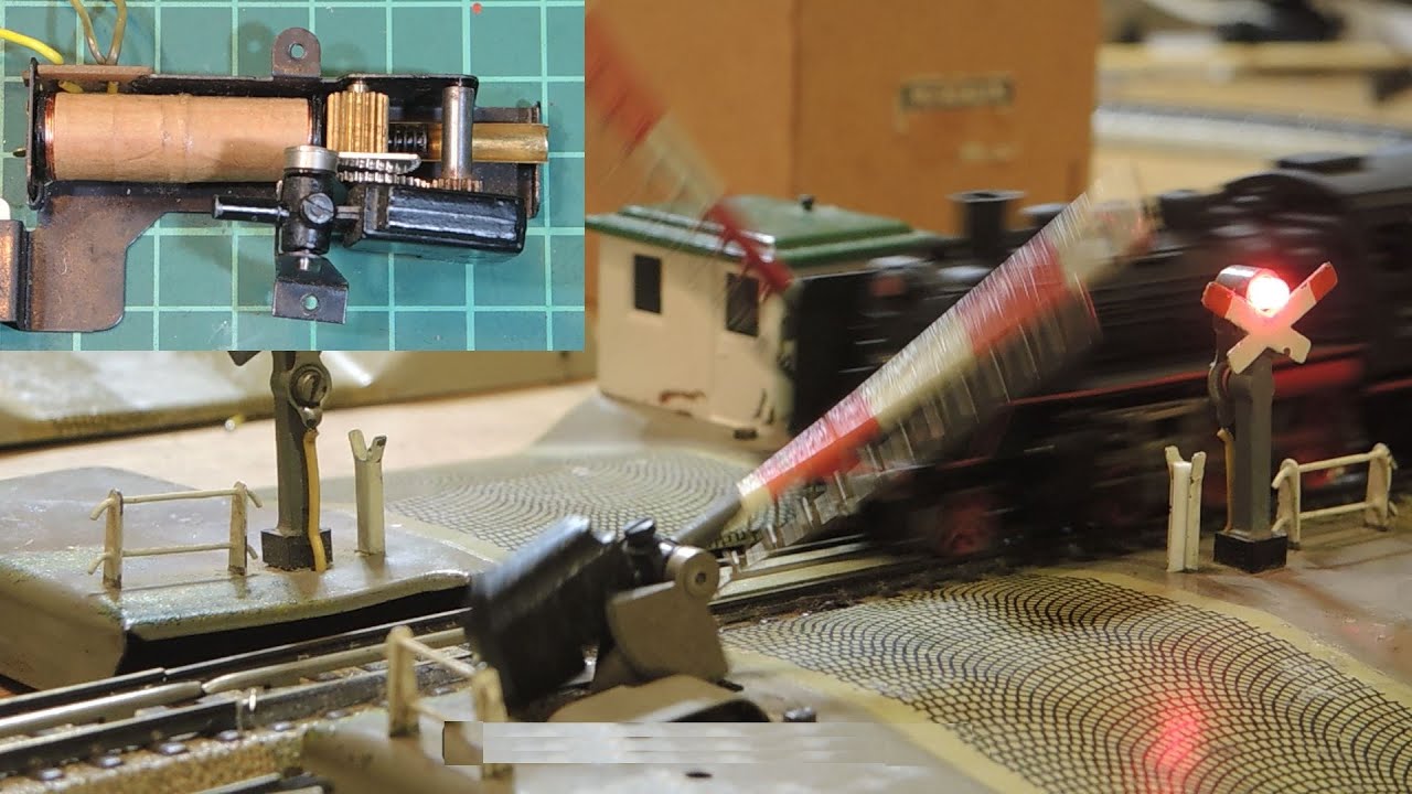 Märklin analog -Automatischer Bahnübergang: 459 MG, 7057 und 7192,von 1948 bis 1996 gängig machen.