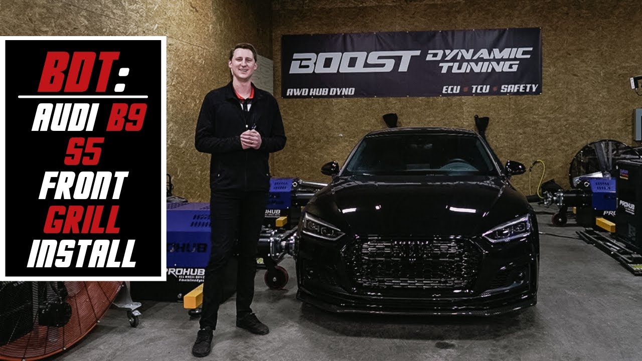 Как установить решетку радиатора на Audi B9 S5 (подробно)