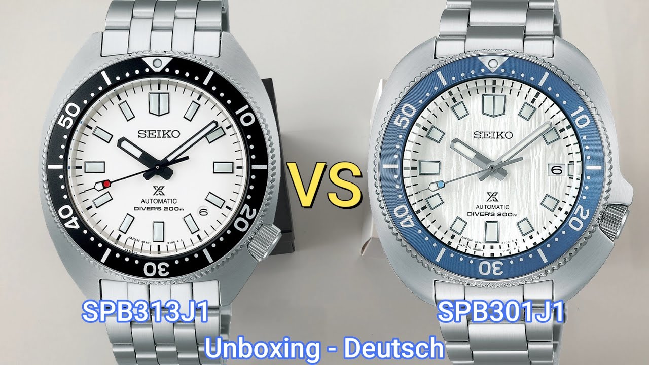 Seiko - SPB301J1 VS. SPB313J1 - Deutsch