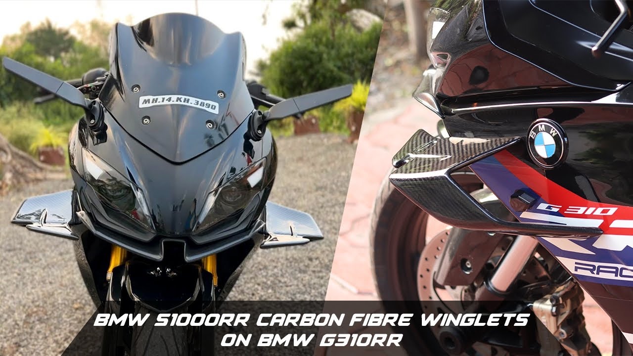 BMW S1000RR Real Carbon Fibre Winglets on G310RR
