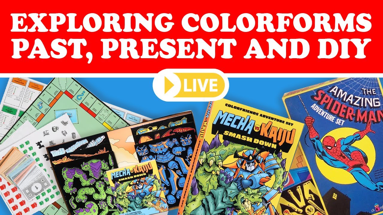Let's Unbox Colorforms, New, Old and Some I Made Myself!