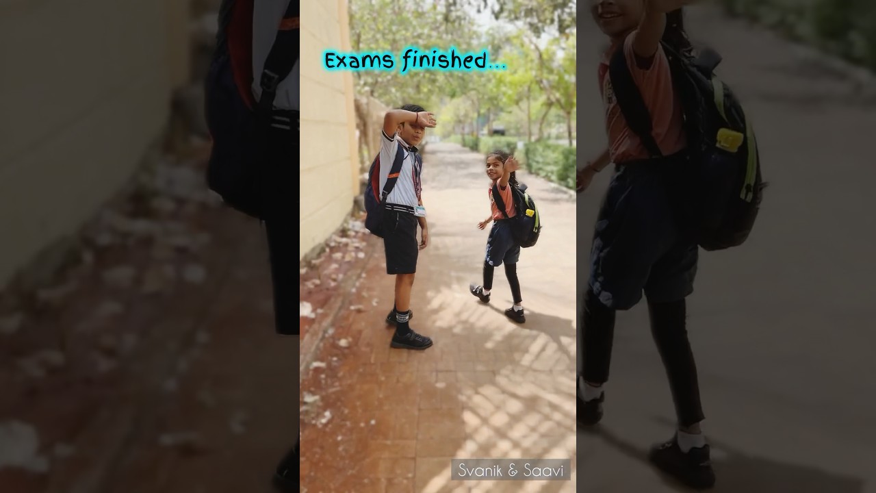Exams Over! Vacation Starts🤩 #exams #school #holidays #vacation #viral #kids #schoollife #youtube