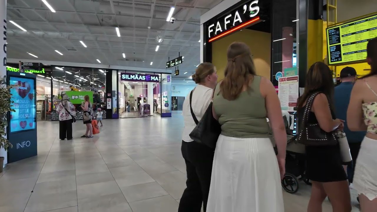 Tampere Shopping Centre Ratina City Centre Walking Tour 🇫🇮 | Finland 2025 | 4K Binaural