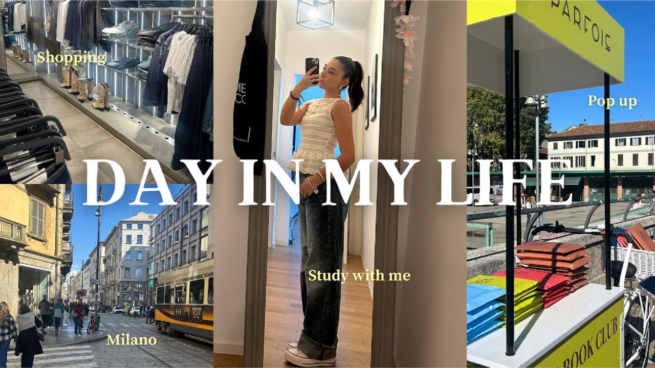 productive daily vlog! | shopping, study with me (IULM), commissioni  & more!