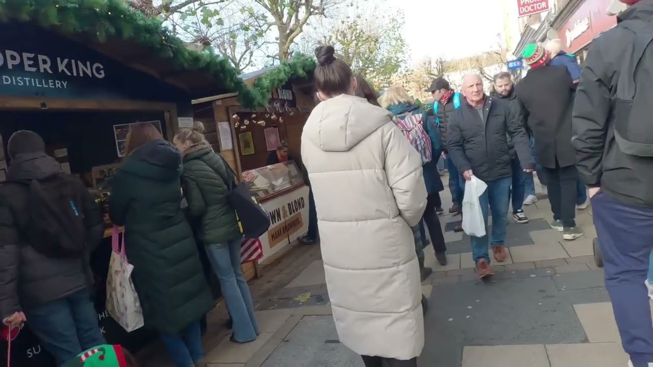 York city Christmas market and light 2025