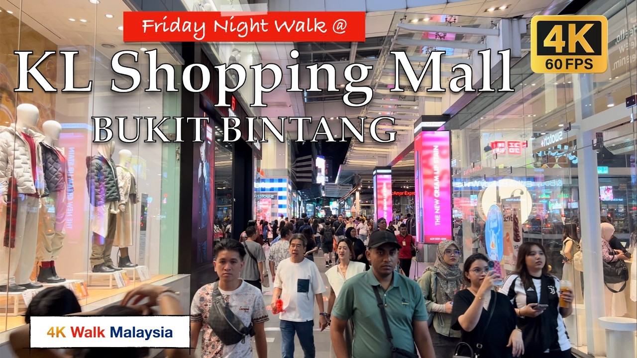 [4K 60fps HDR] FRIDAY NIGHT WALK @ Kuala Lumpur Shopping Mall | BUKIT BINTANG -Diwali/Deepavali 2024