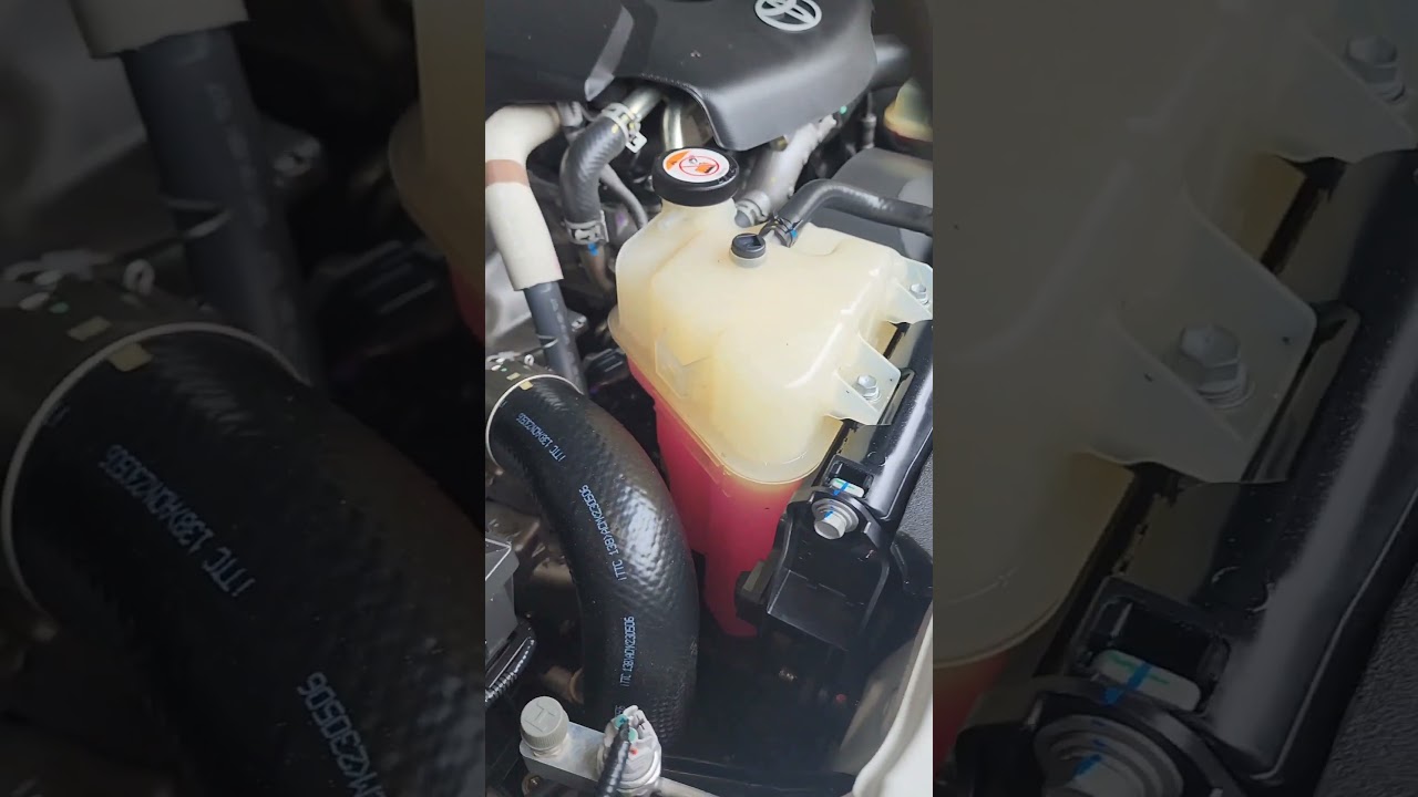 How to check the level of Car Engine Coolant #Toyota #Fortuner