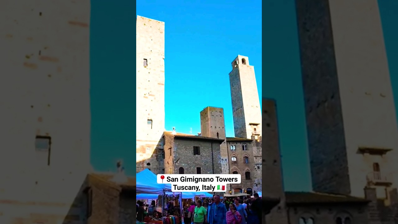 📍San Gimignano Towers, Tuscany, Italy 🇮🇹