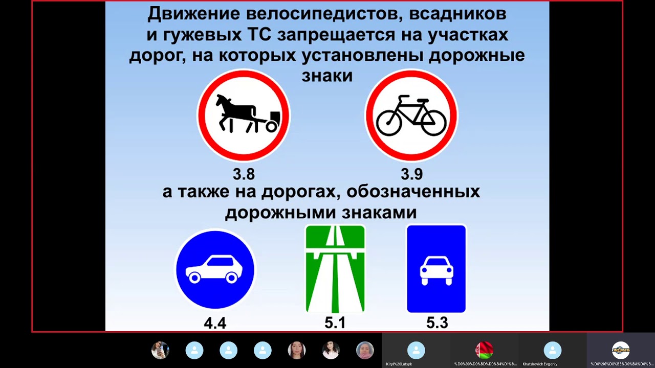 Глава №10 Расположение транспортных средств на проезжей части дороги.