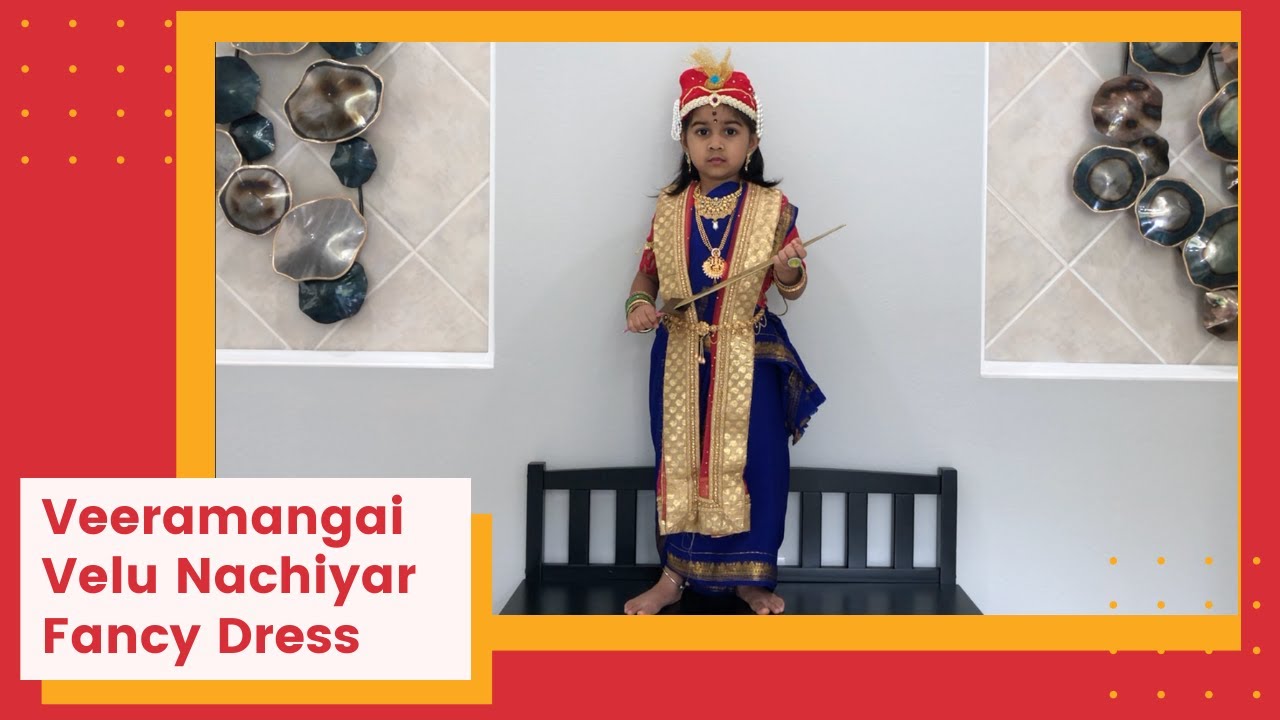 Veeramangai Velu Nachiyar Fancy Dress| Kids Independence day fancy dress| Tamil speech