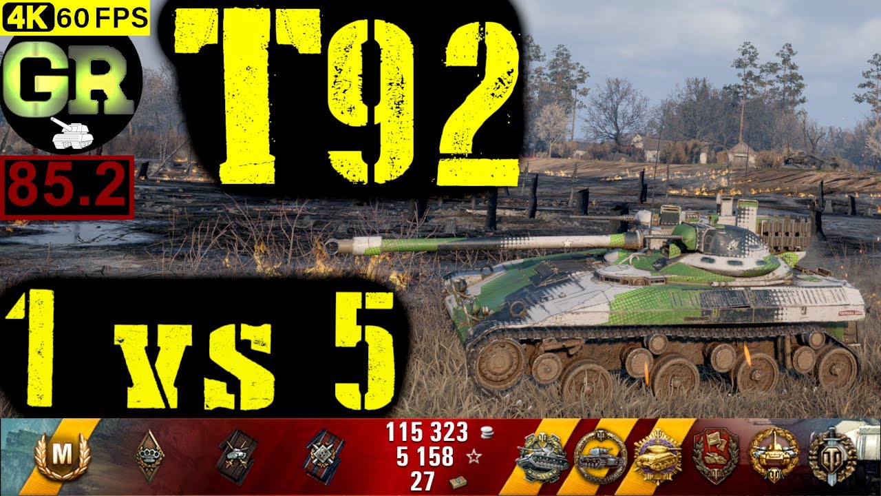 85_World of Tanks T92 WoT Replay - 10 Kills 3.6K DMG(Patch 1.4.0)