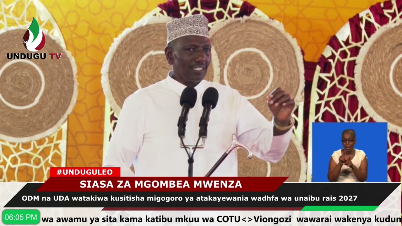 ODM na UDA watakiwa kusitisha migogoro ya atakayewania wadhfa wa unaibu rais 2027