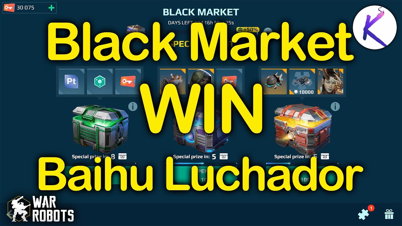 40K Keys black market super chest opening unbox WR War Robots robot update 8.0