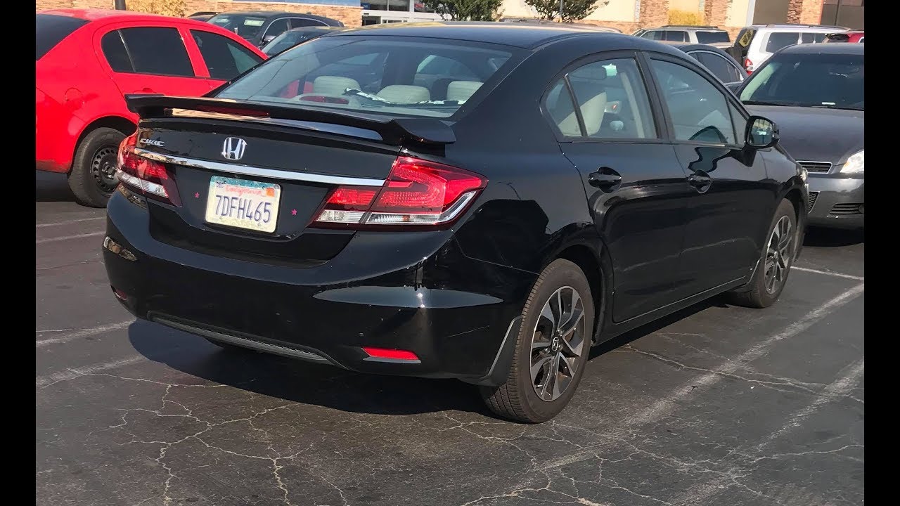 2013 Honda Civic EX sedan Rear Spoiler Install