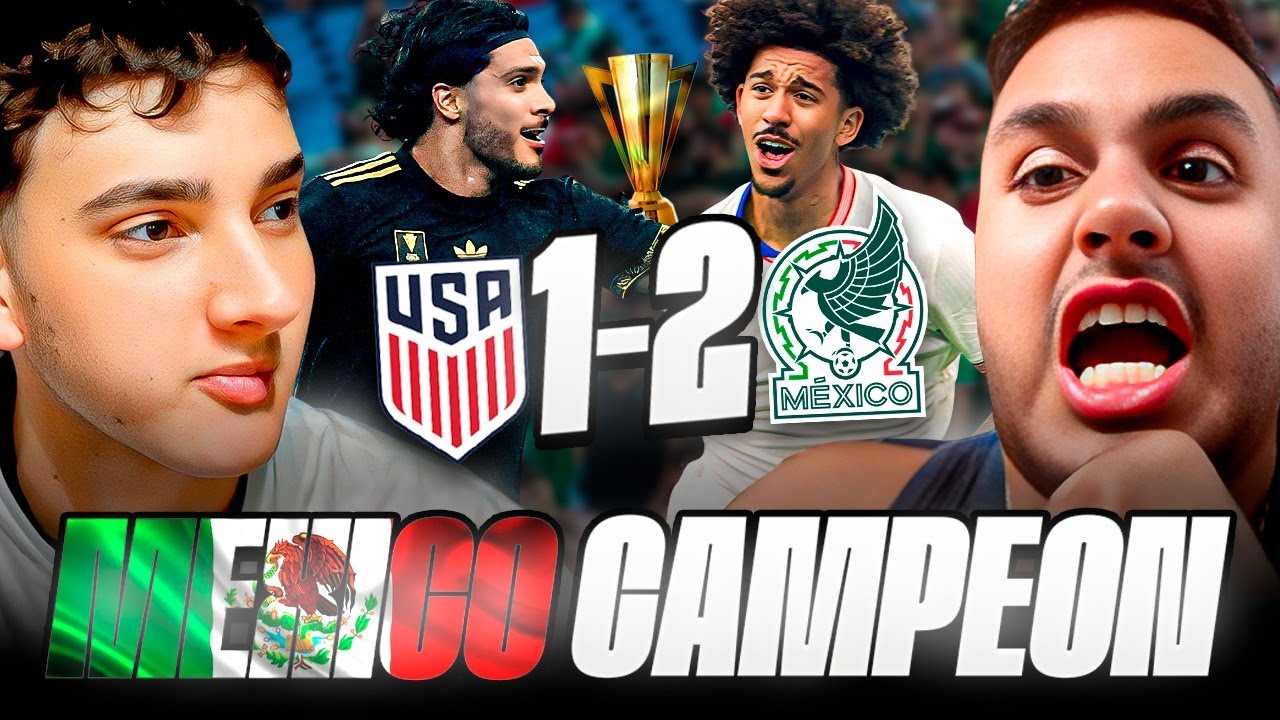 MEXICO HUMILLÓ A ESTADOS UNIDOS EN SU CASA Y GANÓ LA COPA ORO: MEXICANOS AGRANDADOS FESTEJAN TITULO
