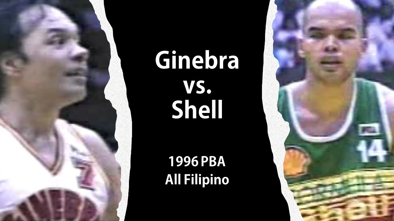 Ginebra vs Shell 1996 All Filipino PBA Paras Magsanoc Jaworski David Locsin Aquino