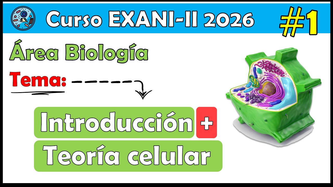 Curso EXANI II 2026 Biología Teoría celular #1
