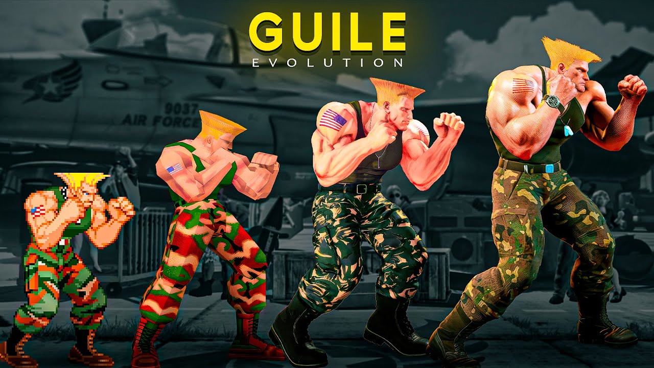 Эволюция GUILE в играх Street Fighter | 2K 60FPS