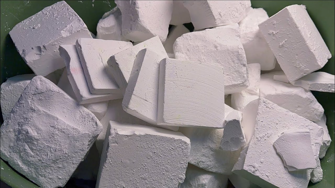 🤍Jumbo Unpolished White Chalk • Thin Slice • No Coating • Extra Crispy • ASMR