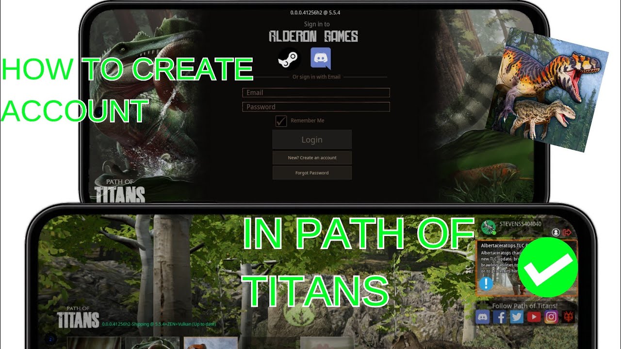 HOW TO CREATE ACCOUNT IN PATH OF TITANS