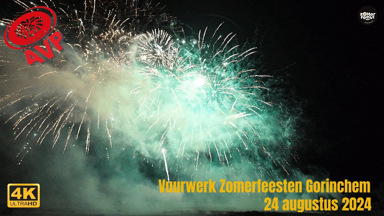 4K Vuurwerk Zomerfeesten Gorinchem 24-08-2024