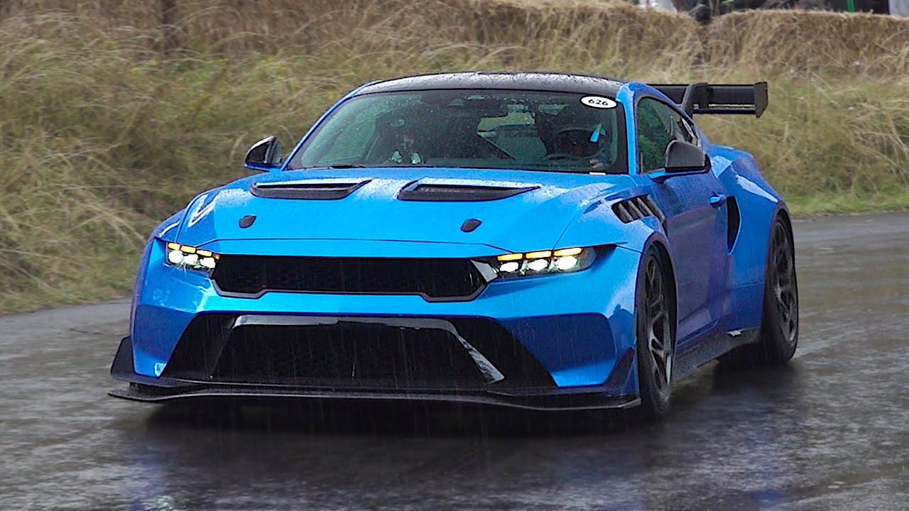 Ford Mustang GTD driven FLAT-OUT at Goodwood *Amazing Sound* | Launches, Accelerations & More!