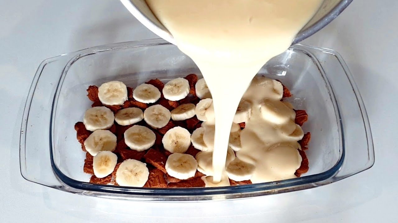 Pour les gourmands pressés🤭un délicieux dessert à faire en moins de 10 minutes👌