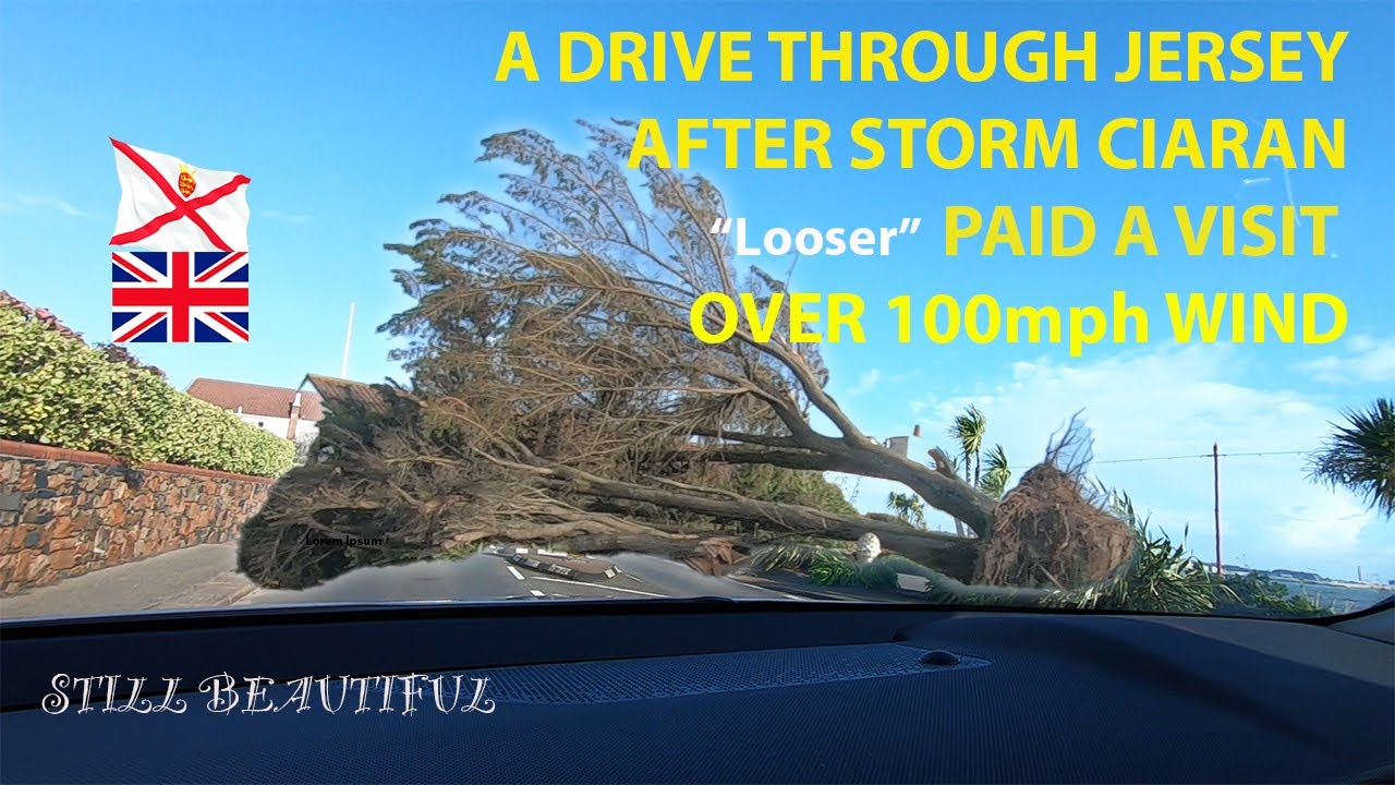 I visited the CHANNEL ISLAND of JERSY after STORM CIARAN paid a visit with over 100mph wind
