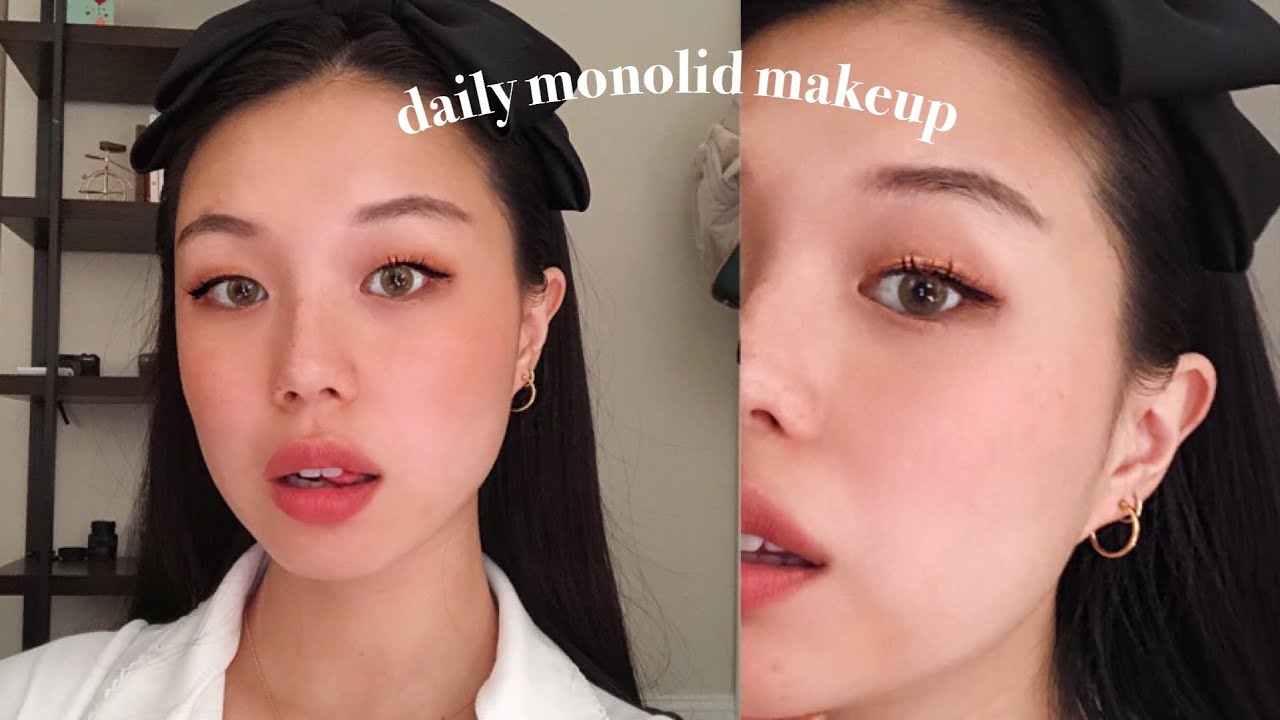 how I do my monolid makeup (curling lashes + eyeliner)