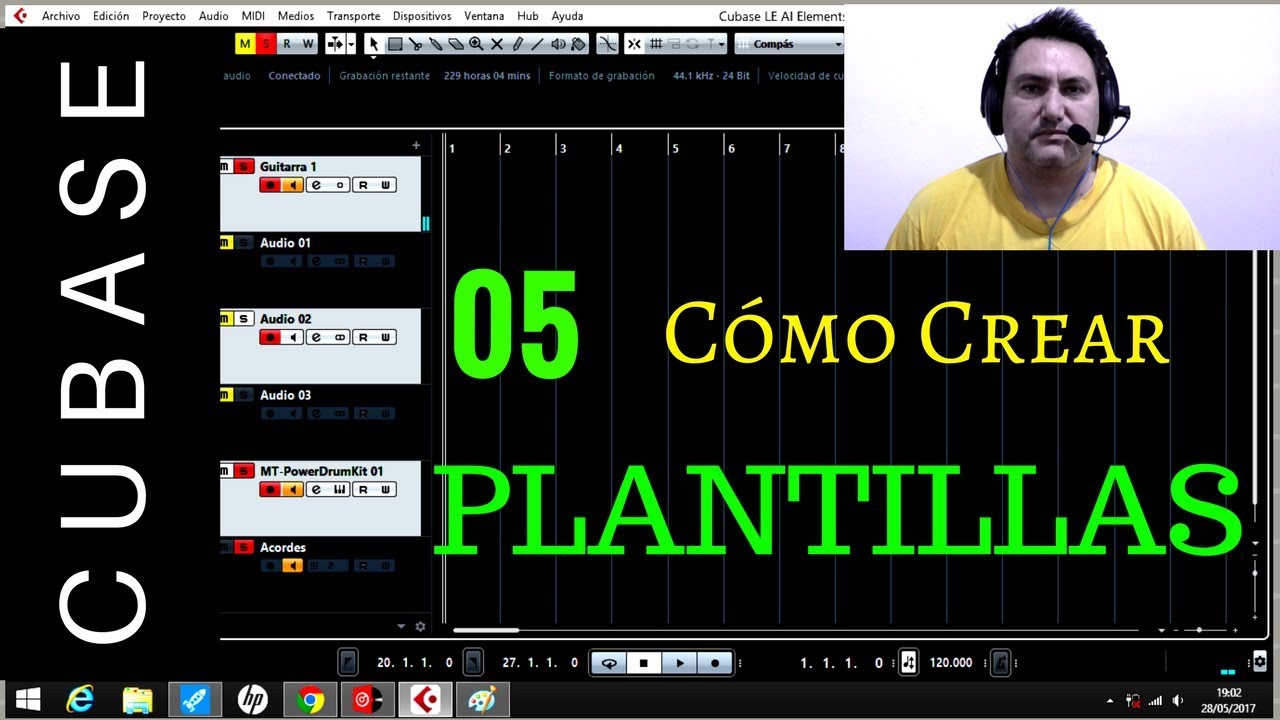 COMO CREAR PLANTILLAS EN CUBASE -- (6/6) TUTORIAL DE CUBASE PARA PRINCIPIANTES