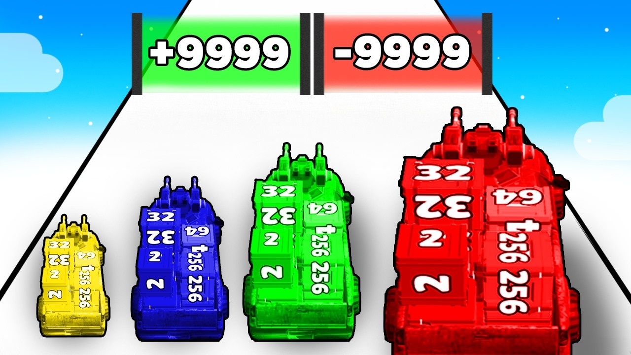 MAX LEVEL FIREPOWER! Car Rush 2048