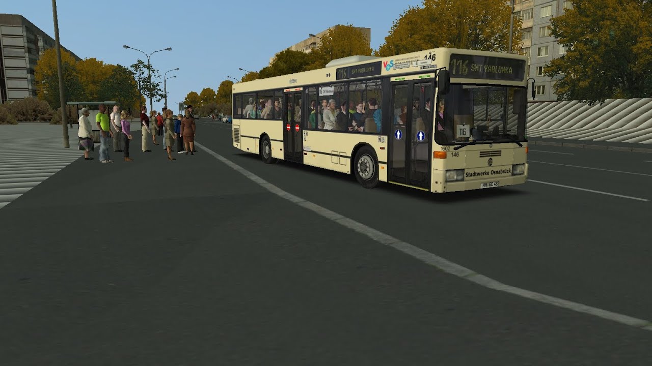 Omsi 2 Чистогорск 0.9. Mercedes-Benz O405N2 маршрут 116
