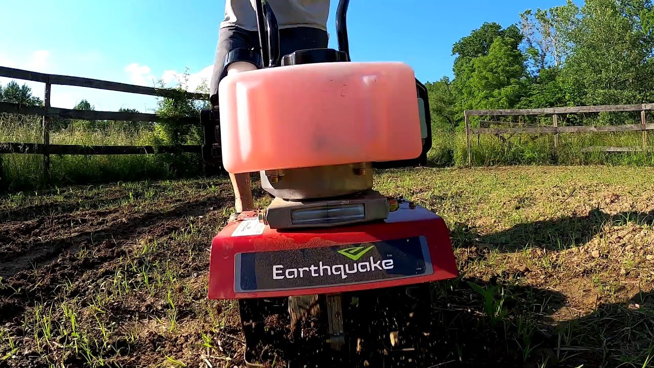 Earthquake 33CC Tiller - Unboxing and First Try