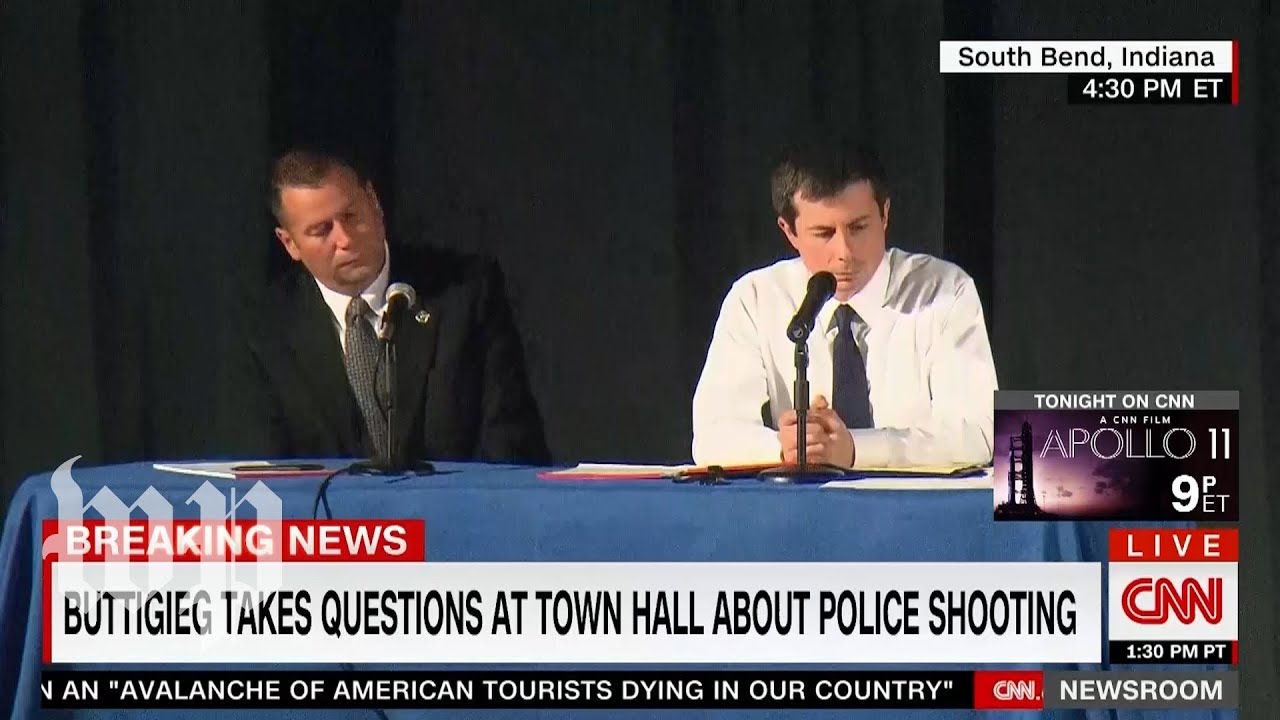 Buttigieg confronted at town hall over fatal police shooting of a black man