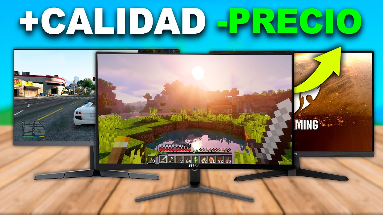 Los 5 MEJORES MONITORES Gaming CALIDAD PRECIO para 2026 (Menos de $150)