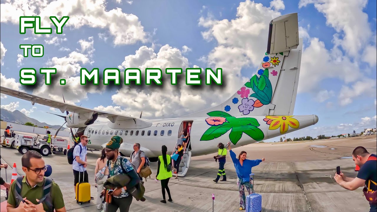 Caribbean Island Hop to ST. MAARTEN 🇸🇽 | Air Antilles ATR [FLIGHT REPORT]