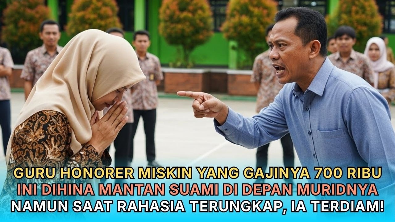 KISAH VIRAL! Guru Honorer Miskin Dihina Mantan Suami di Depan Murid, Namun Rahasianya Bikin Syok!