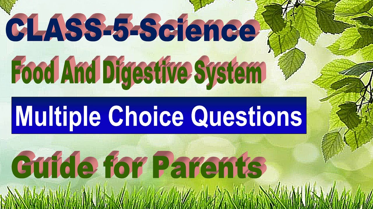 Class 5 Science FA 2 Food and Our Digestive System MCQS Online Guide for Parents
