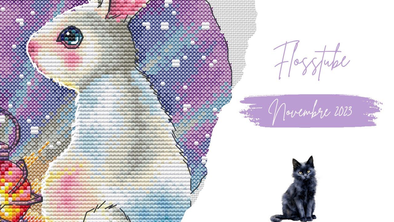 FLOSSTUBE #14, mes avancées, projets, blabla! nov 2023  #flosstube   #monthlyreview   #crossstitch