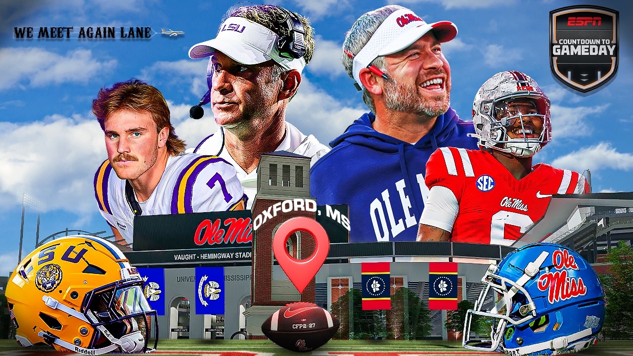 LIVE from GameDay: LSU vs Ole Miss: Kiffin returns to Oxford | Countdown to GameDay 🏈
