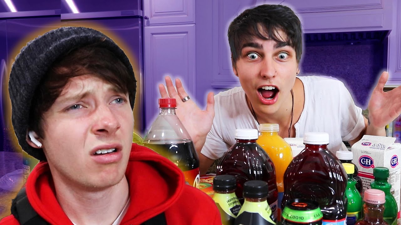 Roommates Try Strange Mystery Drinks! | Colby Brock