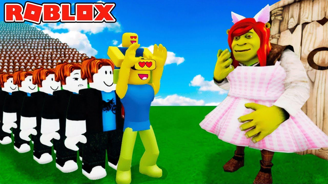 HAGO FILA PARA VISITAR EL BAÑO DE SHREK en Roblox