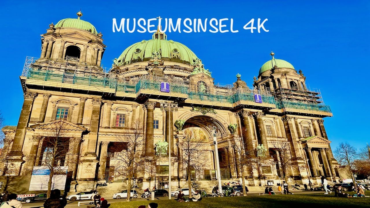 BERLIN Mitte Museumsinsel (Museum Island) walk 4K sunny day