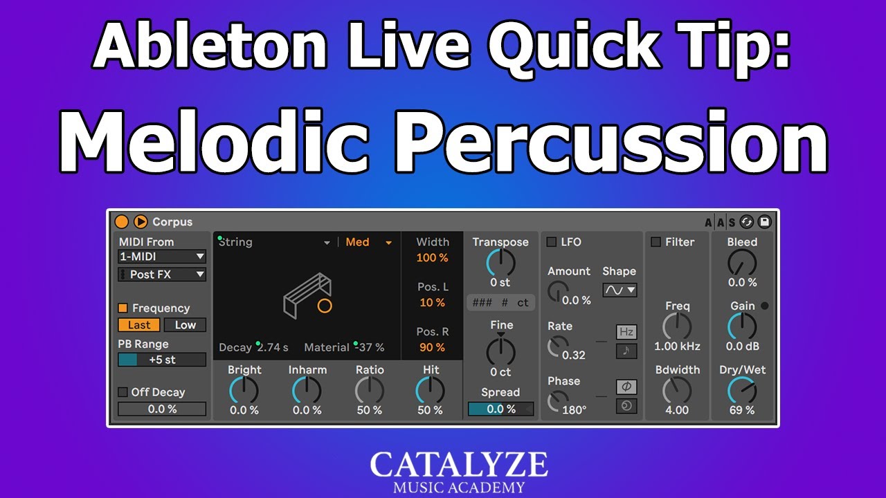 Ableton Quick Tip: Melodic Percussion