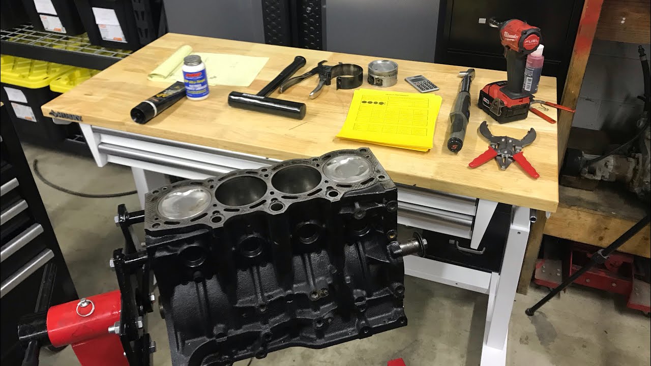 5sfe project PT4 - Short block assembly