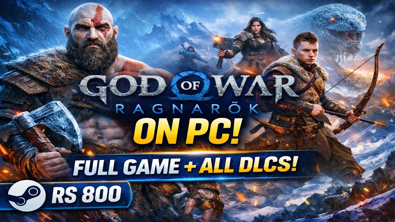 God of War Ragnarok on Steam for ₹800?! 😱 (Official & Legal)