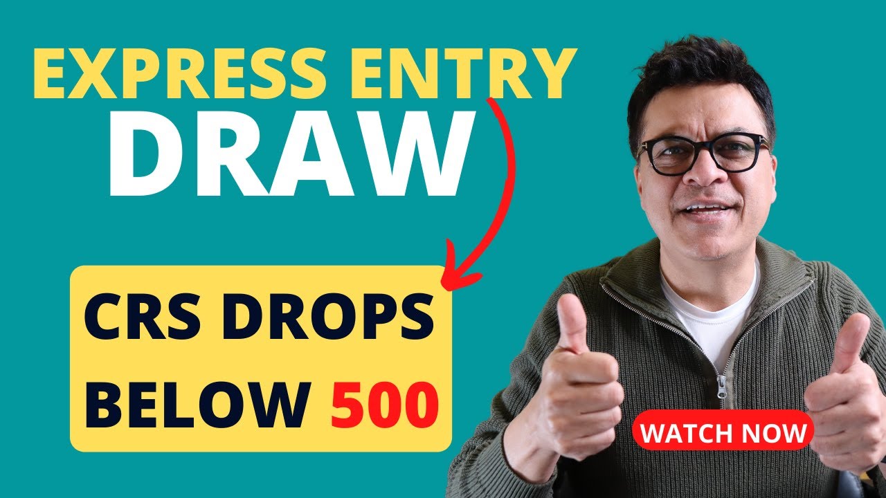 CRS scores are finally below 500 | #ExpressEntry Draw and Pool Analysis